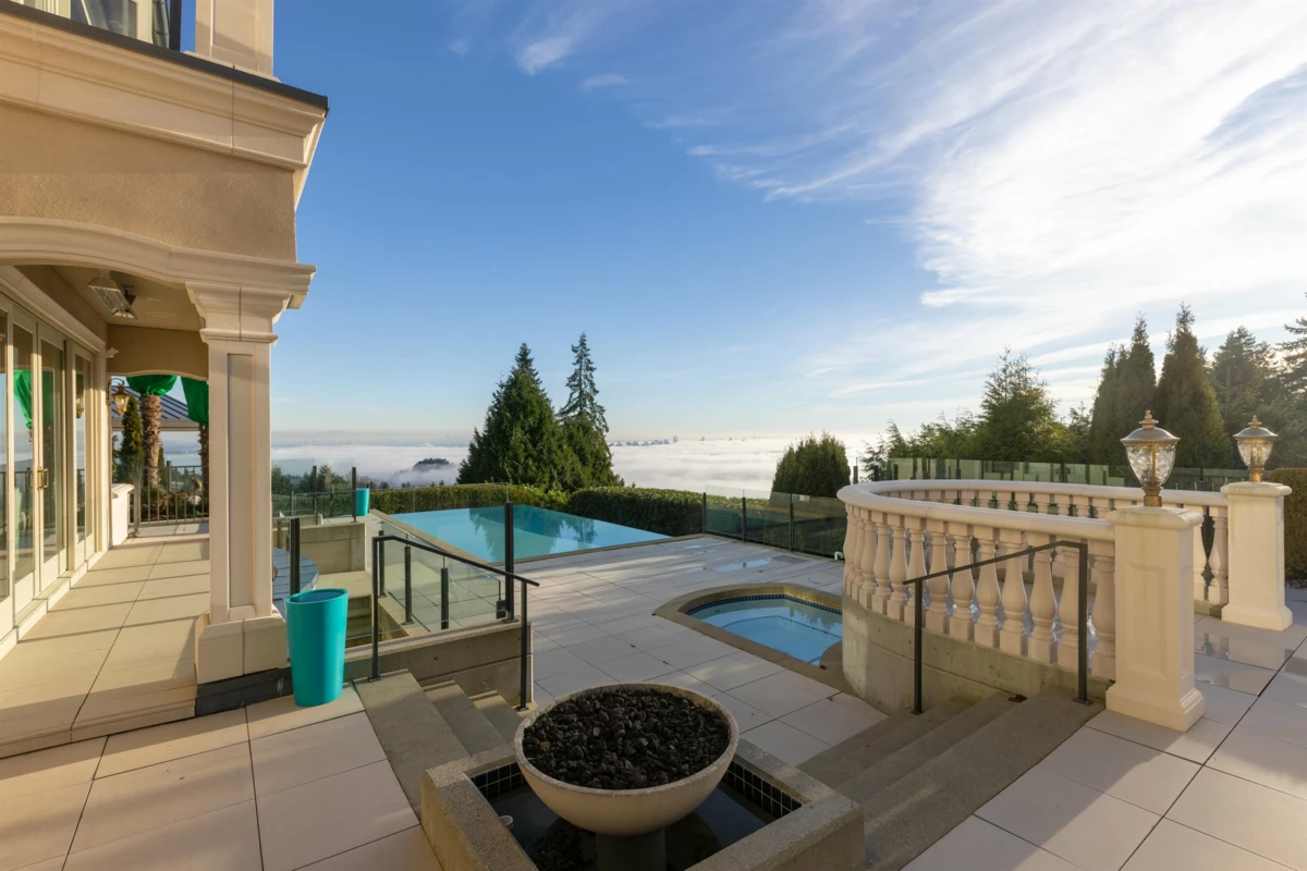 Aerial View of 1356 Cammeray Road, West Vancouver, BC