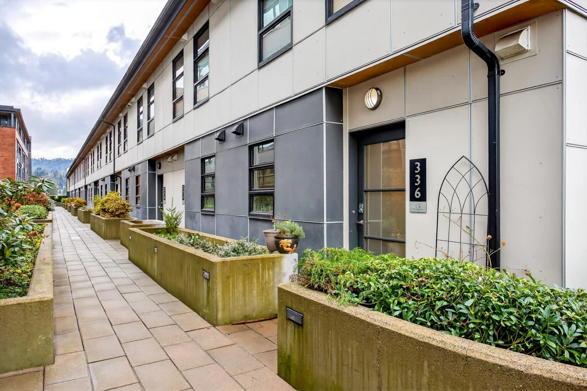 Exterior Rear Photo of 336 95 Moody Street, Port Moody, BC