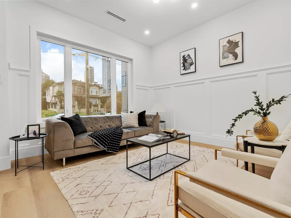 Living Room Photo of 1 4849 Shepherd Street, Burnaby, BC