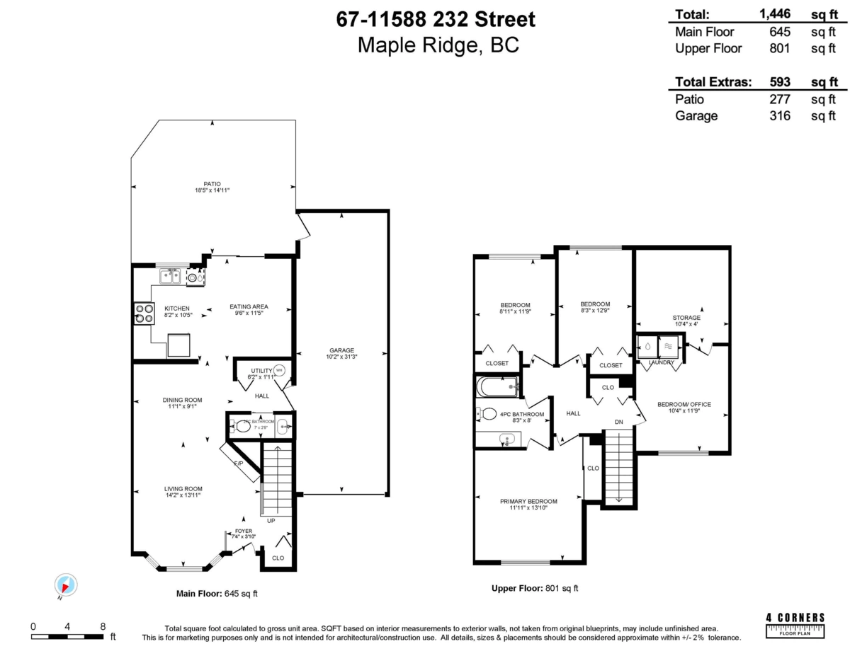 Aerial View of 67 11588 232 Street, Maple Ridge, BC