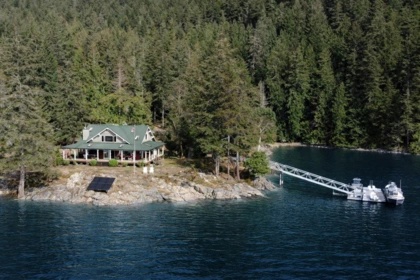 Front exterior of DL6129 Nelson Island, Pender Harbour, BC