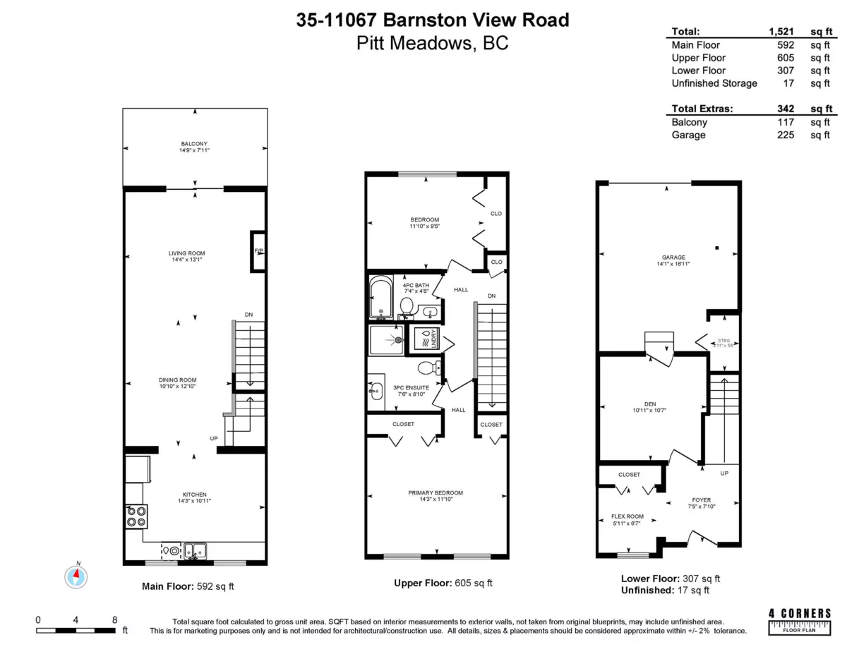 Exterior Rear Photo of 35 11067 Barnston View Road, Pitt Meadows, BC