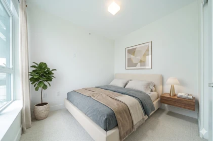Bedroom 4 Photo of 1402 3438 Sawmill Crescent, Vancouver, BC