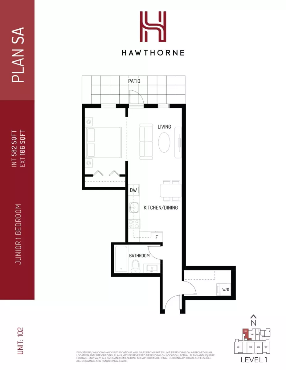Exterior Rear Photo of 102 2277 Hawthorne Avenue, Port Coquitlam, BC