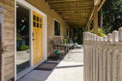 Aerial View of 5454 Wakefield Road, Sechelt, BC