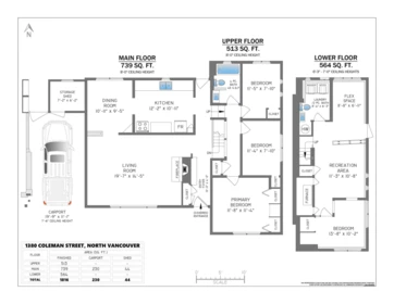 Loft / Bonus Room Photo of 1380 Coleman Street, North Vancouver, BC