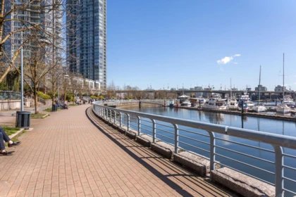 Aerial View of 3205 193 Aquarius Mews, Vancouver, BC
