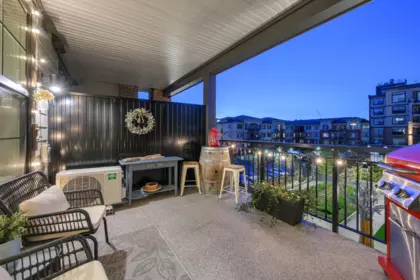 Outdoor Deck Photo of 316 22633 Selkirk Avenue, Maple Ridge, BC