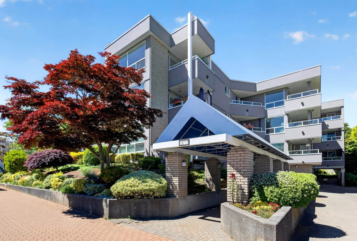 Exterior Rear Photo of 202 15717 Marine Drive, White Rock, BC