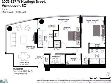 2005 837 W Hastings Street, Vancouver, BC, Vancouver — Apartment/Condo for sale