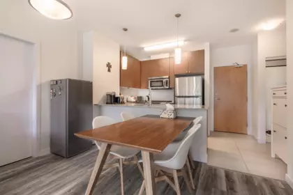 Kitchen Island Photo of 1503 400 Capilano Road, Port Moody, BC