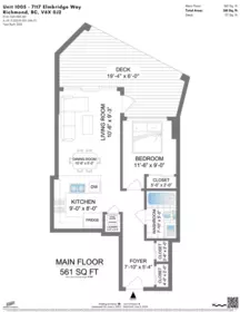 1005 7117 Elmbridge Way, Richmond, BC, Richmond — Apartment/Condo for sale