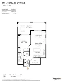 Entry Foyer Photo of 209 20826 72 Avenue, Langley, BC