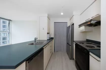 Kitchen Island Photo of 902 1008 Cambie Street, Vancouver, BC