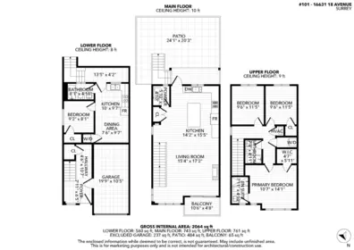 Backyard Photo of 101 16631 18 Avenue, Surrey, BC