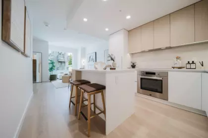 Living Room Photo of 306 595 Kemsley Avenue, Coquitlam, BC