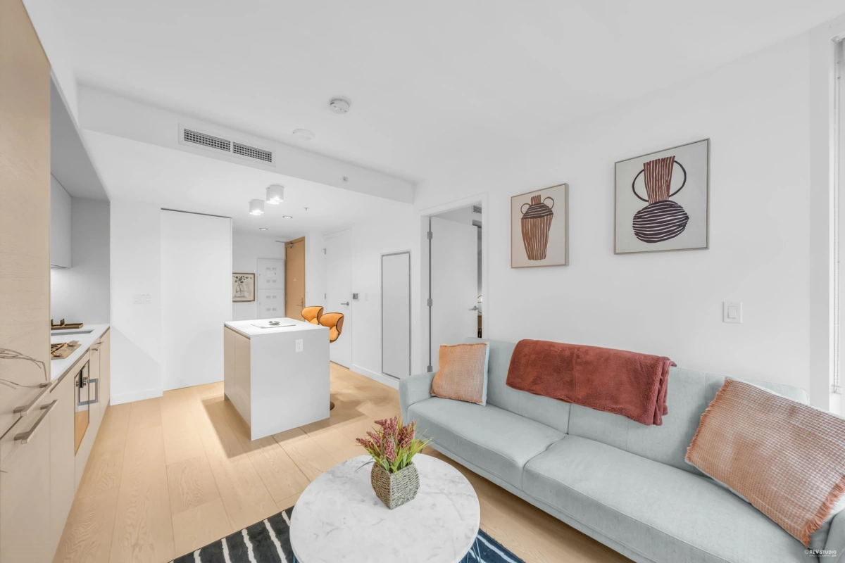 Living Room Photo of 1602 1289 Hornby Street, Vancouver, BC