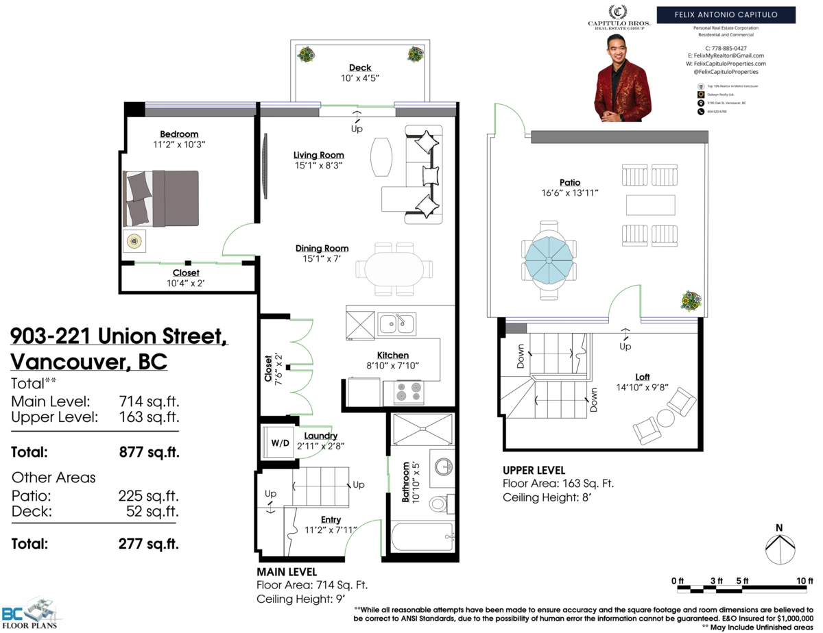 Outdoor Kitchen Photo of 903 221 Union Street, Vancouver, BC