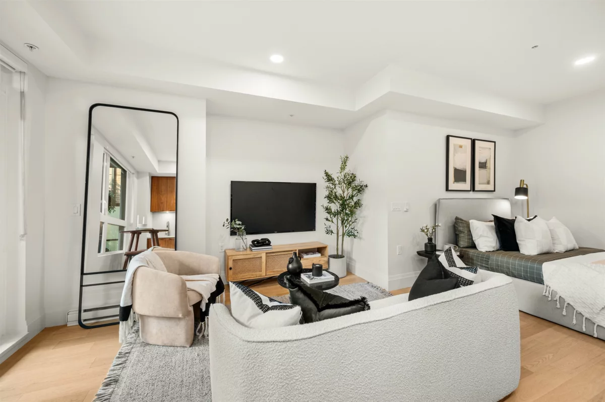 Exterior Rear Photo of 106 2550 Garden Drive, Vancouver, BC