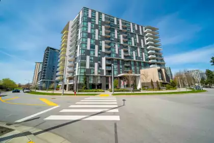 Front exterior of 606 3699 Sexsmith Drive, Richmond, BC