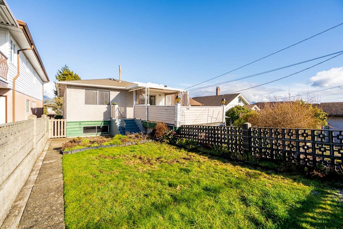 Aerial View of 3038 Charles Street, Vancouver, BC