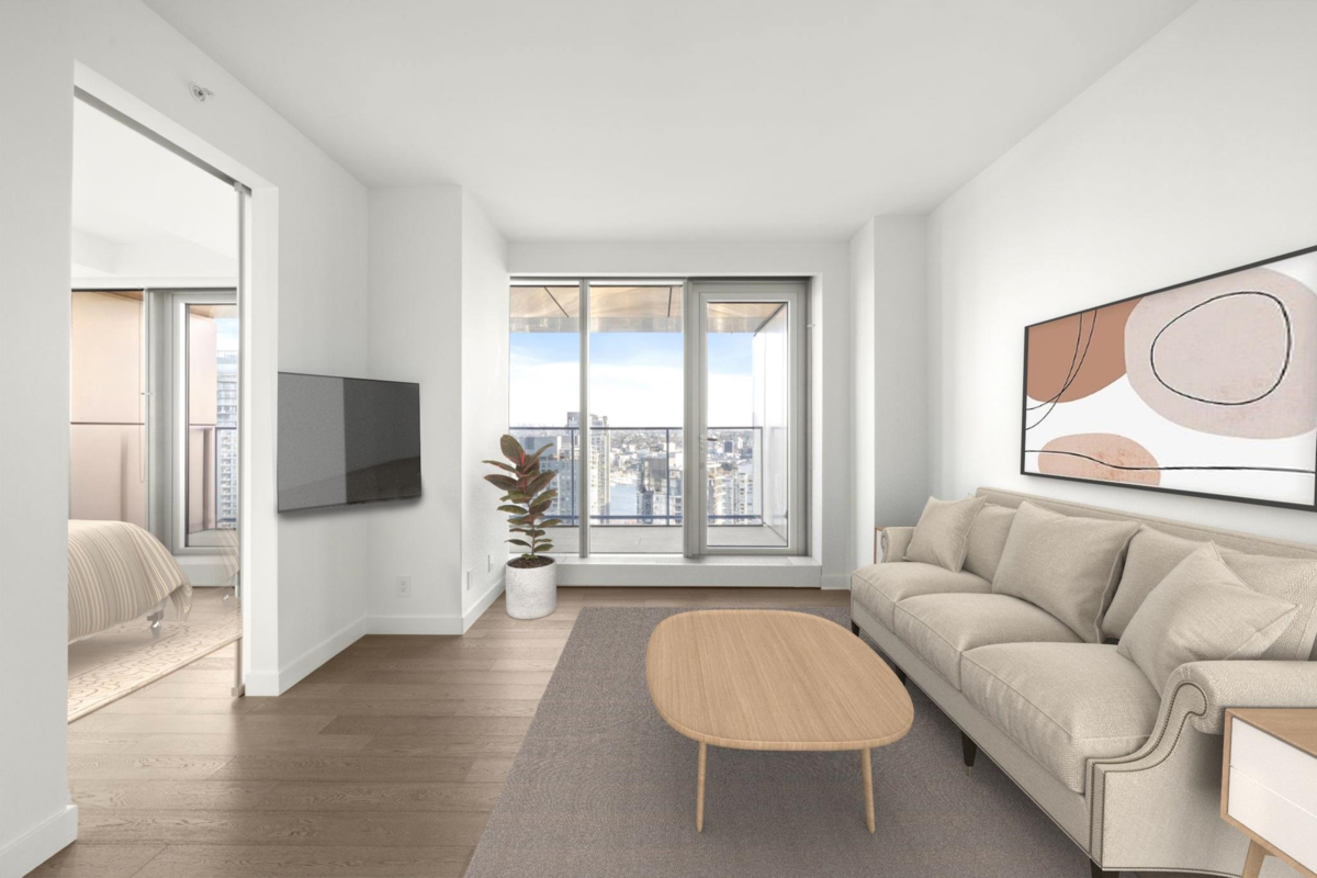 Living Room Photo of 4001 1480 Howe Street, Vancouver, BC