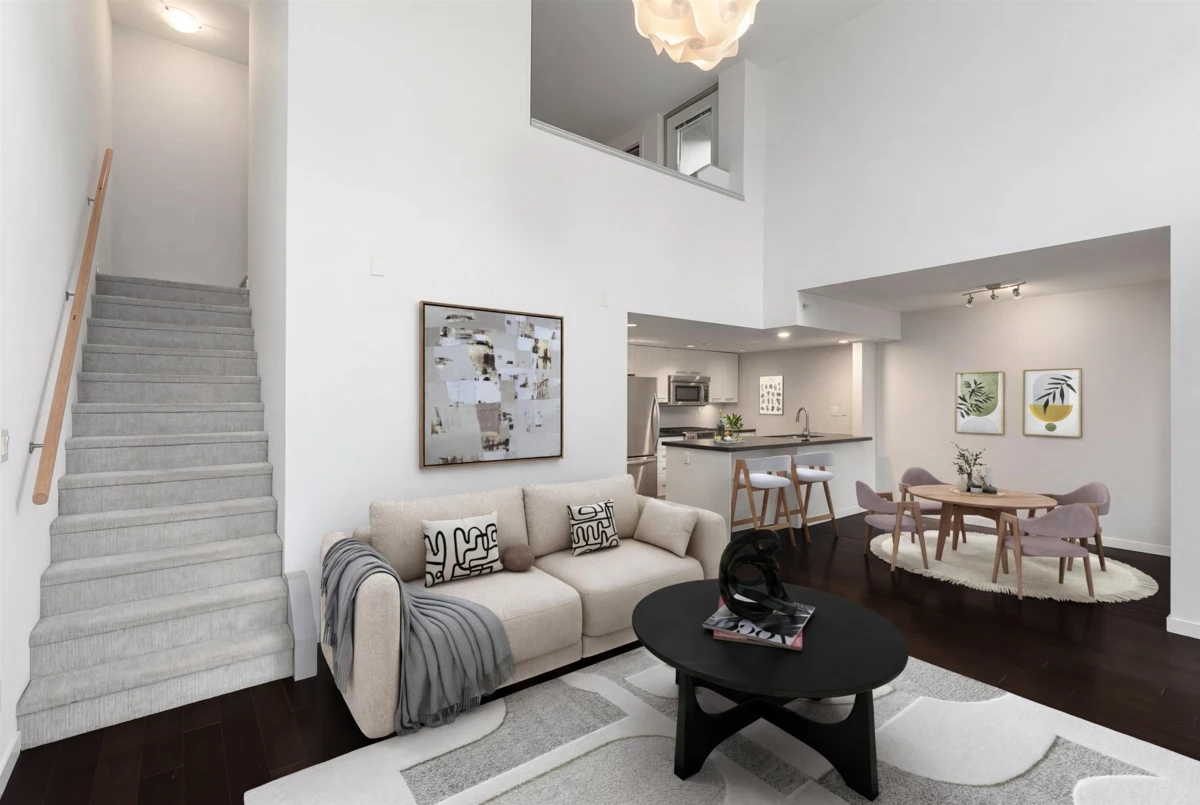 Living Room Photo of PH7 1288 Chesterfield Avenue, North Vancouver, BC