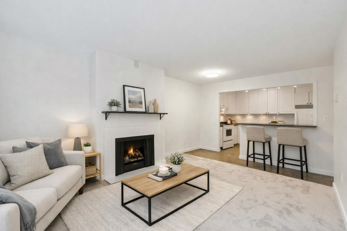 Living Room Photo of 317 13364 102 Avenue, Surrey, BC