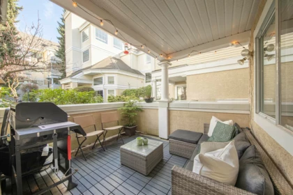 Outdoor Patio Photo of 111 6820 Rumble Street, Burnaby, BC