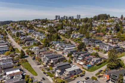 Aerial View of 15556 Columbia Avenue, White Rock, BC