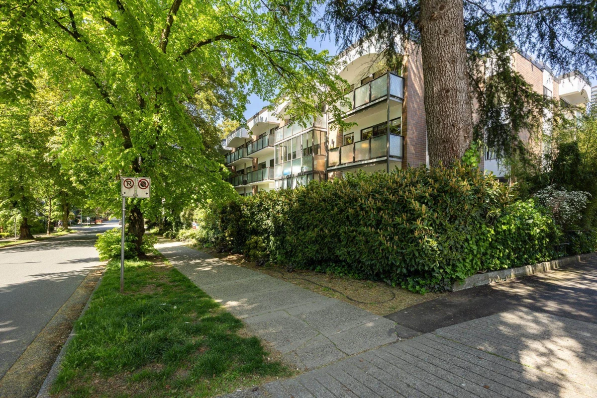 Exterior Rear Photo of 101 1535 Nelson Street, Vancouver, BC