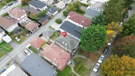 Aerial View of 260 W 63rd Avenue, Vancouver, BC