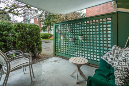 Backyard Photo of 108 1675 Augusta Avenue, Burnaby, BC