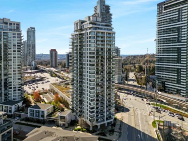 Aerial View of 2501 602 Como Lake Avenue, Coquitlam, BC