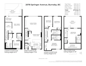 Loft / Bonus Room Photo of 2078 Springer Avenue, Burnaby, BC