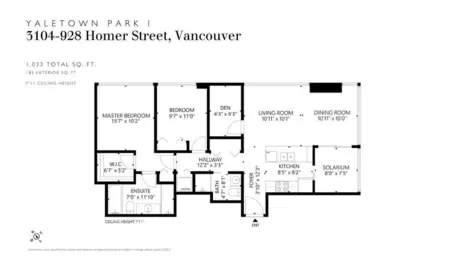 Hallway Photo of 3104 928 Homer Street, Vancouver, BC