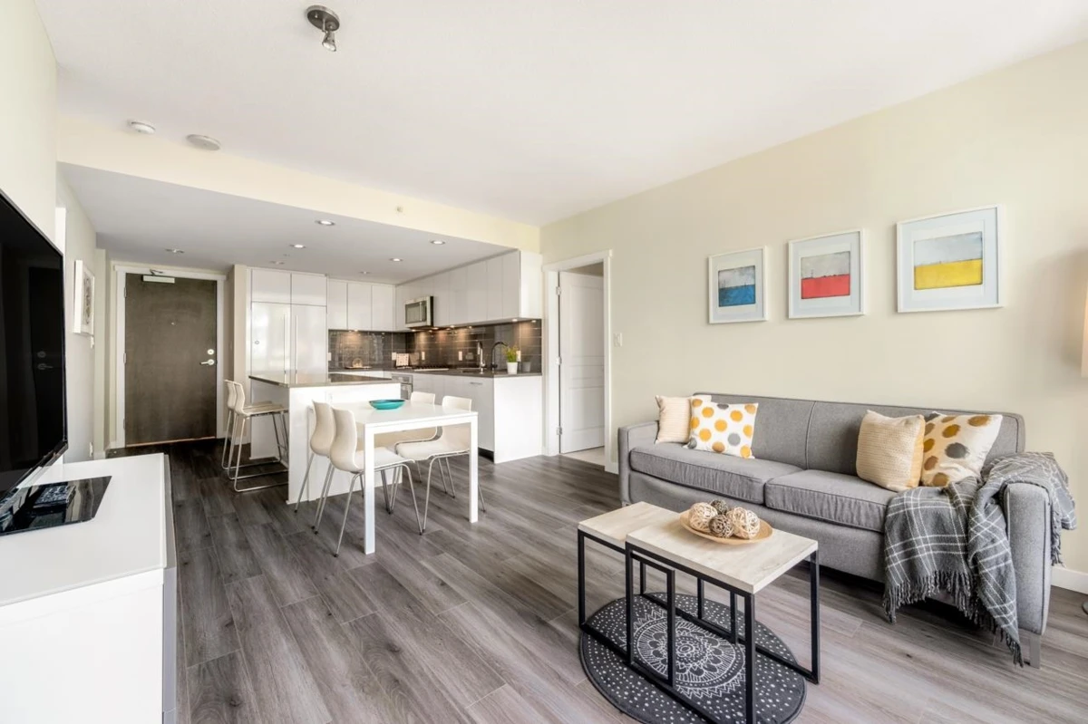 Living Room Photo of 805 3096 Windsor Gate, Coquitlam, BC
