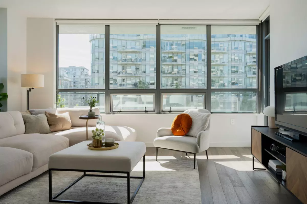 Family Room Photo of 604 1688 Pullman Porter Street, Vancouver, BC