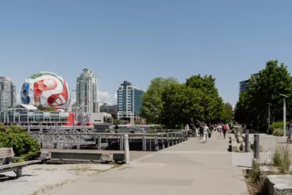 Outdoor Deck Photo of 604 1688 Pullman Porter Street, Vancouver, BC