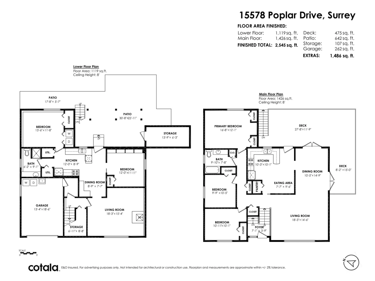 Exterior Rear Photo of 15578 Poplar Drive, Surrey, BC
