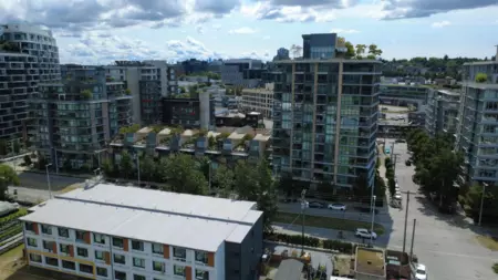 Aerial View of 808 288 W 1st Avenue, Vancouver, BC