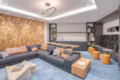 Basement Recreation Room Photo of 107 1500 Fern Street, North Vancouver, BC