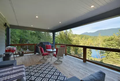 Aerial View of 5611 E Oyster Bay Road, Garden Bay, BC