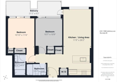 Office / Den Photo of 2301 7088 Salisbury Avenue, Burnaby, BC