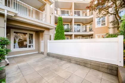 Exterior Rear Photo of 102 5888 Dover Crescent, Richmond, BC