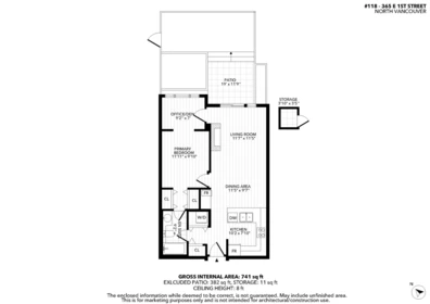 Office / Den Photo of 118 365 E 1st Street, North Vancouver, BC
