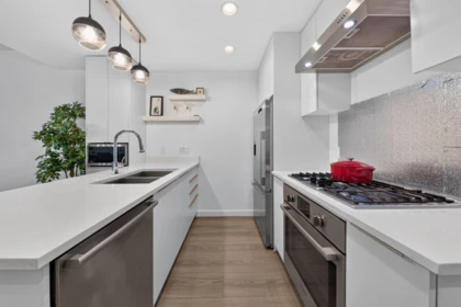 Kitchen Island Photo of 3 8633 Capstan Way, Richmond, BC