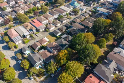 Aerial View of 1060 Kelowna Street, Vancouver, BC