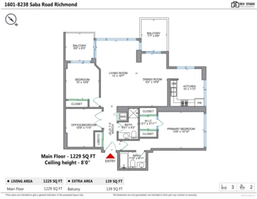 Basement Recreation Room Photo of 1601 8238 Saba Road, Richmond, BC