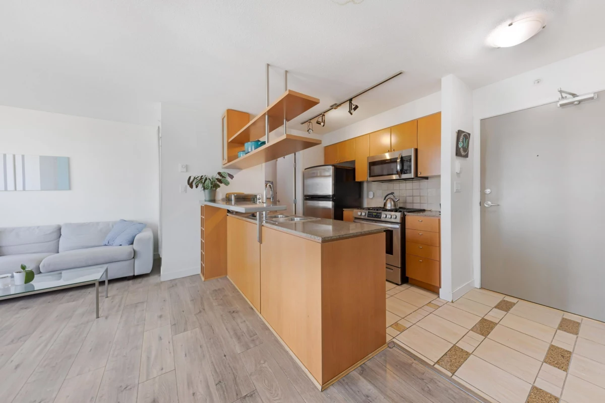 Kitchen Island Photo of 1607 1495 Richard Street, Vancouver, BC